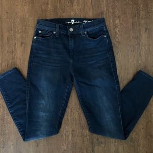 7 For All Mankind High Waist Ankle Gwenevere Size 26